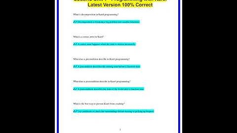 CodeHS Unit 1  Programming with Karel Latest Version 100 Correct1058 636x882