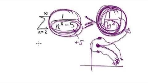 Video 2686 - Convergence test for infinite series - 1/(n^3-5) - Practice