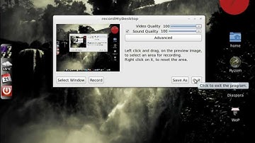 recordMyDesktop Cairodock Icon bug workarround