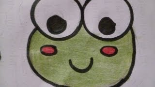 Dibuja una Ranita Kawai Fácil aprende a hacer Dibujos Kawai
