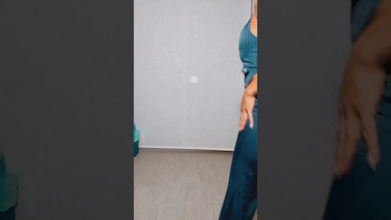 Pinstripe pants and halter top outfit