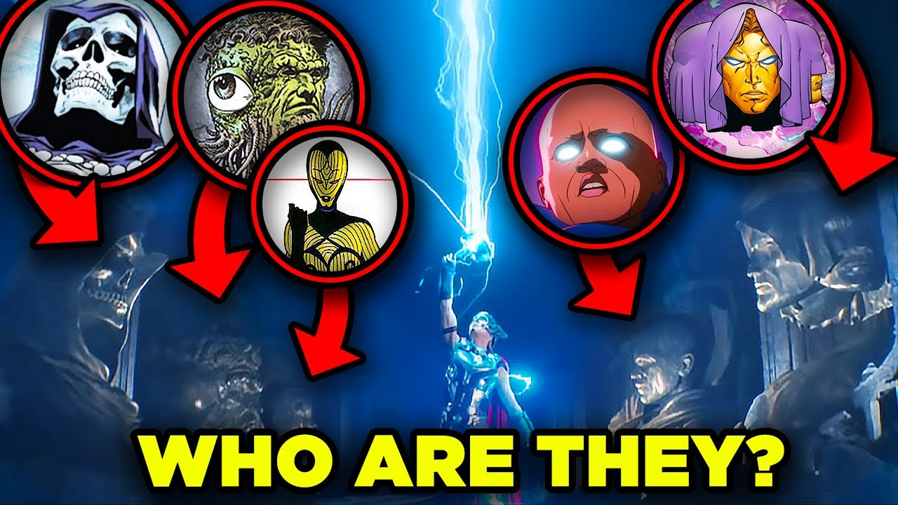 Who are the cosmic beings with cameos in Thor: Love and Thunder