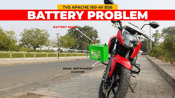 TVS APACHE 160 4V BS6 BATTERY PROBLEM I BIKE NOT GETTING STARTED