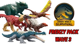NEW JURASSIC WORLD SURVIVAL FRENZY PACK FIGURES REVEALED!!