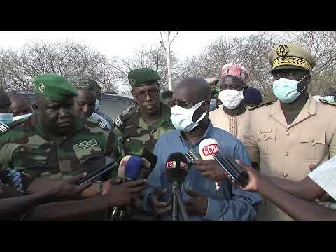 VISITE MINISTRE ENVIRONNEMENT PEPINIERE EAUX ET FORETS TAMBACOUNDA