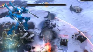 Warhammer 40K Dawn Of War Iii Eldar Wraithknight Epic Leap Kills 3 Whirlwinds