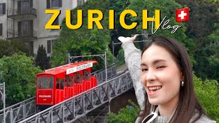 เที่ยวสวิส นั่งรถรางไป Zoo เดินถนนแบรนด์เนม ตลาดนัด Zurich Vlog Ep.1