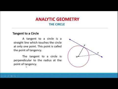 Analytic Geometry: The