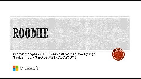 Video demo of web application of Microsoft Engage 2021 project by Riya Gautam
