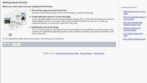 Google Website Optimizer Tutorial - Setting up an A/B Test in Motivity