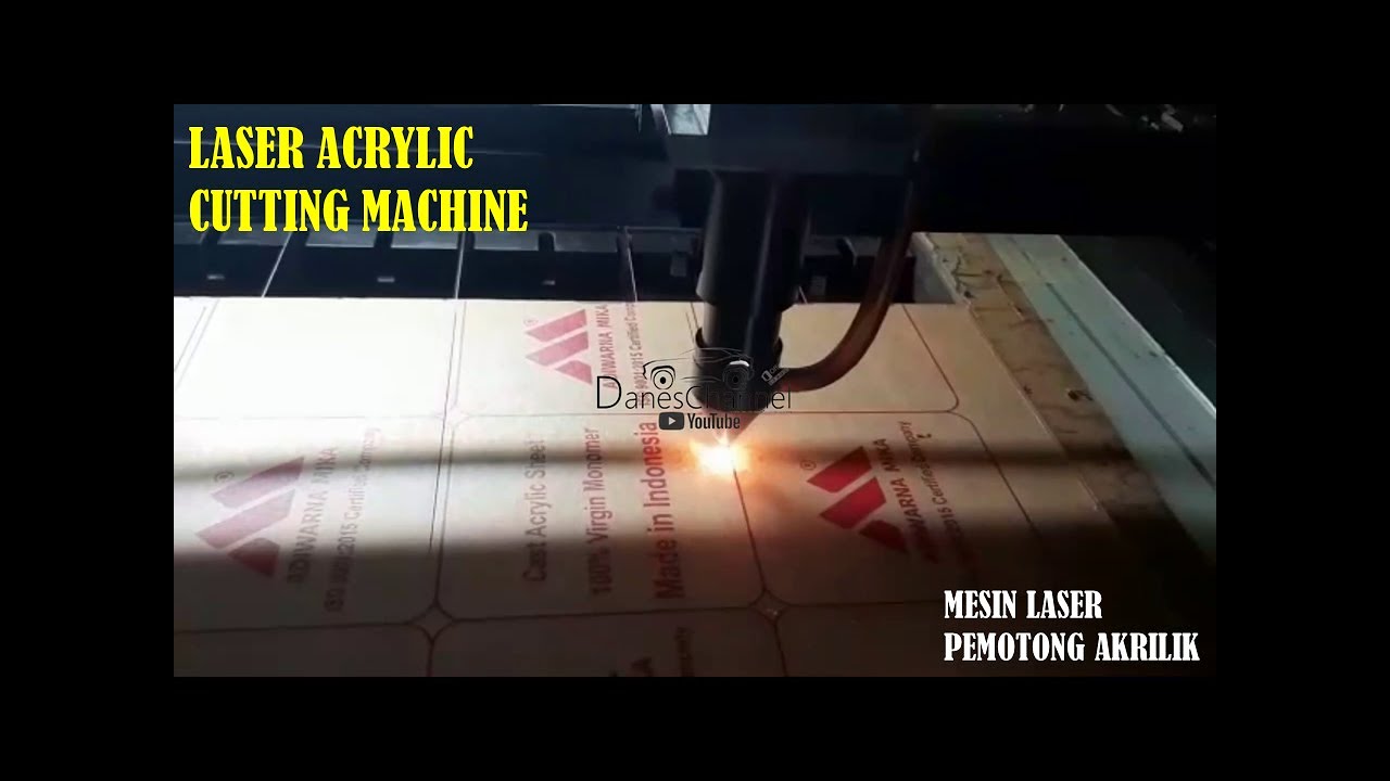 Memotong Akrilik Dengan Laser | Memotong Acrylic dengan Laser Acrylic Cutting Machine