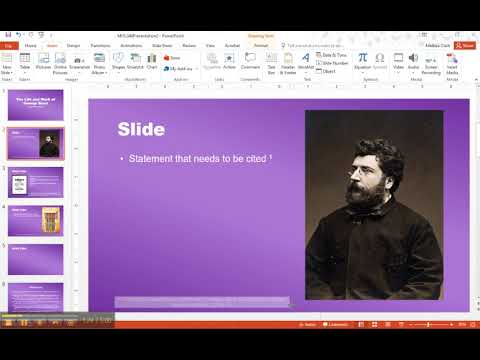 Adding Footnotes to Your Powerpoint