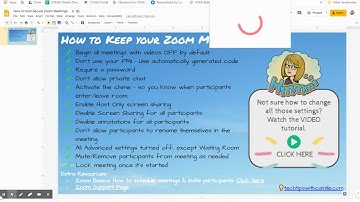 Zoom Security Settings