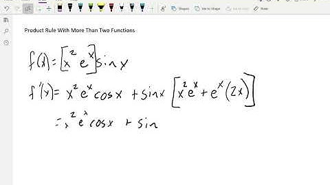 Product Rule With More Than Two Functions
