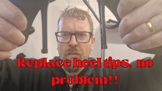 How to replace heel tips on high heels.  YSL