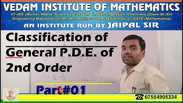 Classification of General PDE of 2nd Order