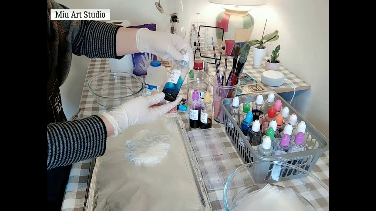 A COMPLETE TUTORIAL: How to hand dye silk scarf at home super easy and effective !!!