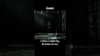 domain — The Elder Scrolls V: Skyrim dialogue scene