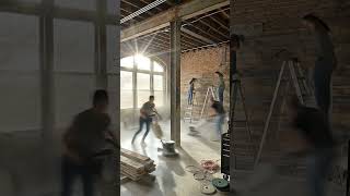 Studio Loft Rebuild Timelapse | Williamsburg Industrial Interior Transformation Process
