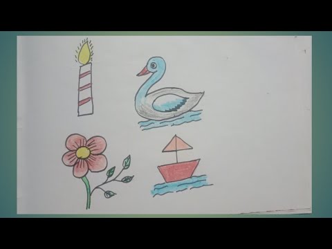 number se aasani se drawing kaise banaye/how to make drawing using ...