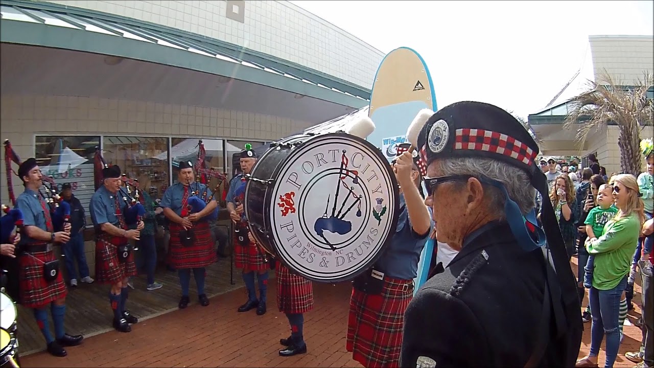 Bagpipes Playing Amazing Grace Saint Patrick's Festival Emerald Isle