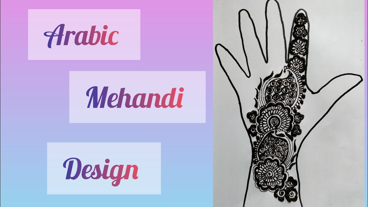 Arabic mehandi design for hand ️#simplemehndidesign - YouTube