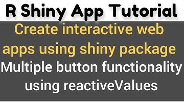 reactiveValues() in R Shiny - Example 2 -  Multiple Action Buttons