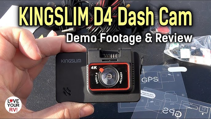 KINGSLIM D5 Dashcam 4K, GPS & WiFi Intégrés, Caméra de Bord