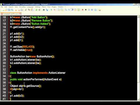 ContainerListener Interface ||