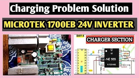 Microtek 1700EB 24v inverter  charging problem solution with diagram  charger section 