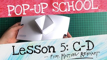 Pop-Up School with Matthew Reinhart: Lesson 5: V-fold Box Closed and a V-fold Box with Lid