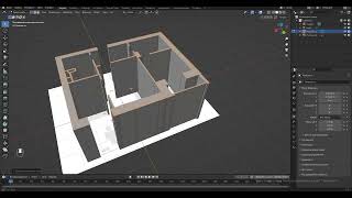 картинка: План квартиры дома в Blender