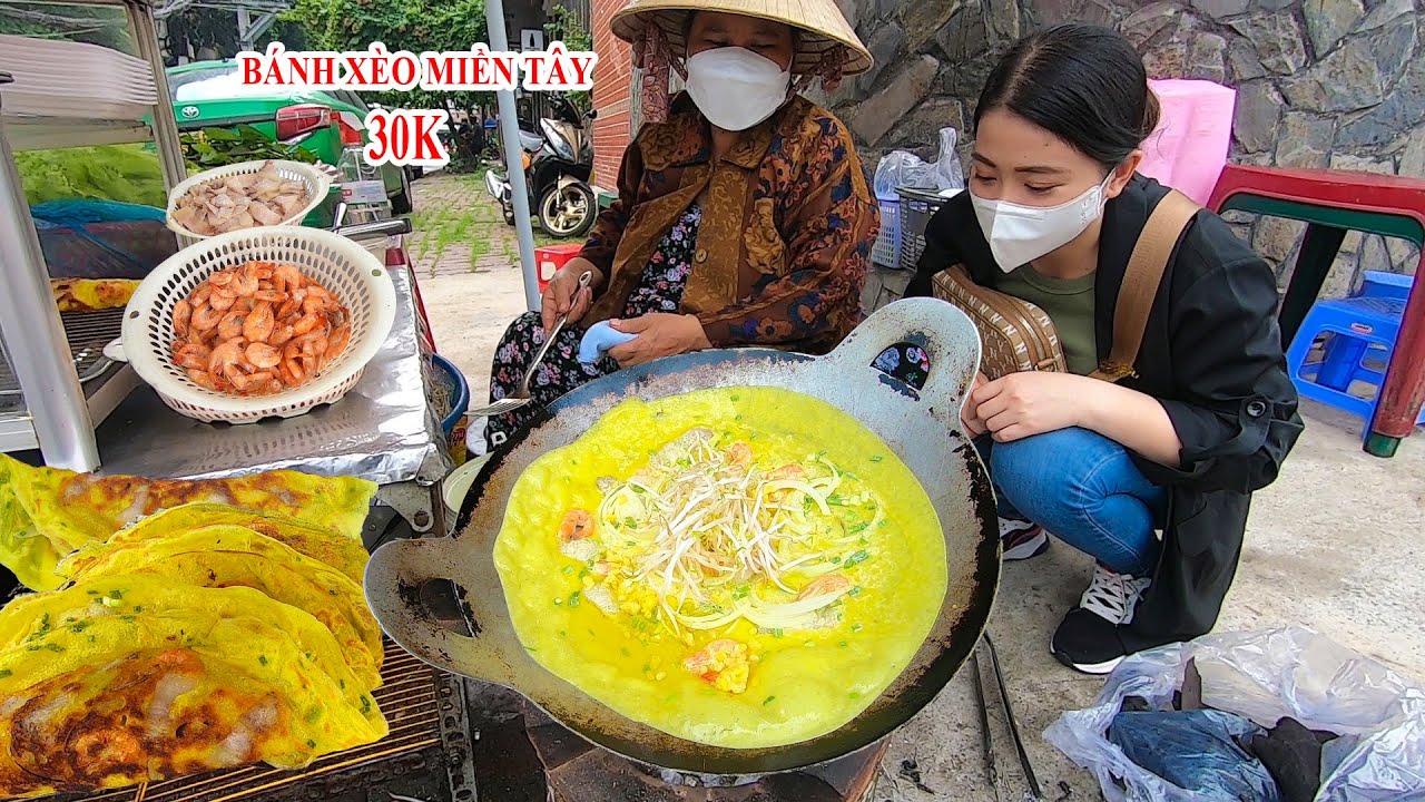 bánh xèo miền trung ngon ở sài gòn Update 2022 Quán Bánh Xèo Miền Tây 30k Siêu Ngon đổ bánh như Trứng Chiên ở vỉa hè Sài Gòn