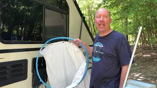 DIY outdoor RV shower in a pinch