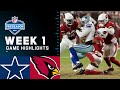 Dallas Cowboys vs. Arizona Cardinals | Preseason Week 1 2021 NFL Game Highlights