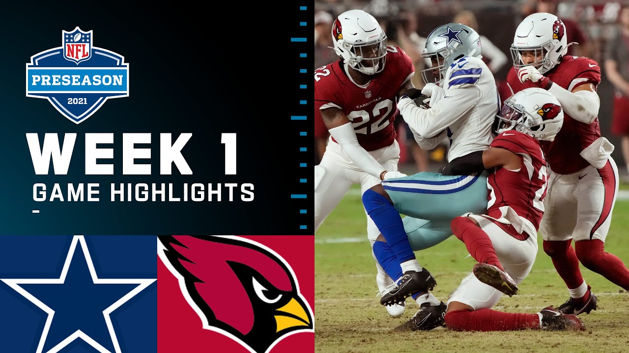 Dallas Cowboys vs. Arizona Cardinals Preseason Week 1 2021 NFL Game