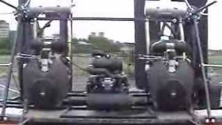 US Hovercraft: Three engine close up (30 sec)