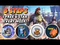 5 Steps: 1 FREE 6 Star Every Week!!!  Raid: Shadow Legends