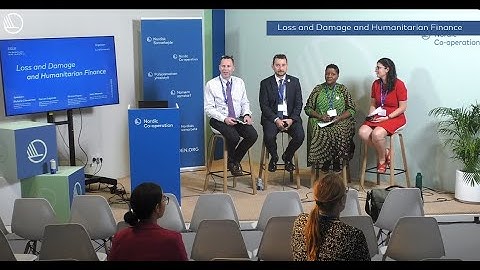 COP28 Panel on Loss and Damage and Humanitarian Finance