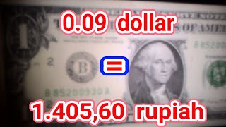 TERKUAK! 0.09 dollar berapa rupiah