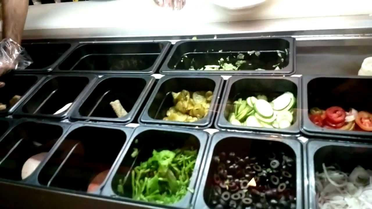 Build To Food Prep Chart Subway