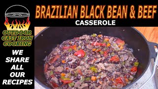 Brazilian Black Bean and Beef Casserole