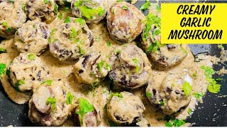 Creamy Garlic Mushrooms Recipe by Brown Girls Kitchen 374 views 3 months ago 2 minutes, 17 seconds