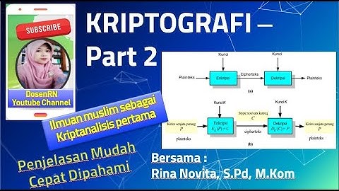 KSKI || Pertemuan 3 || Konsep dasar Kriptografi Lanjutan || Keamanan Sistem Komputer dan Informasi