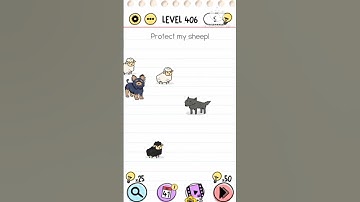 BRAIN TEST LEVEL 406 protect my sheep 🐑