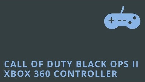 Call Of Duty Black Ops II Custom Modded Xbox 360 Controller