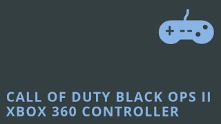 Call Of Duty Black Ops II Custom Modded Xbox 360 Controller
