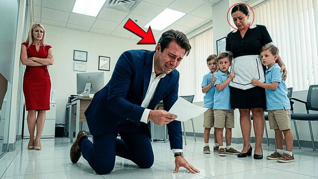 EL MILLONARIO HIZO UN ADN A SUS TRILLIZOS Y CAYÓ DE RODILLAS... LA EMPLEADA SIEMPRE SUPO LA VERDAD