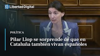 La ministra de Justicia Pilar Llop duda y se sorprende de que en Cataluña también vivan españoles