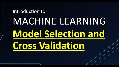 modelselectin crossvaidation 1